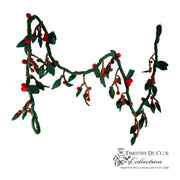 Holly and Berries Felt Garland - Fair Trade Christmas Made in Nepal