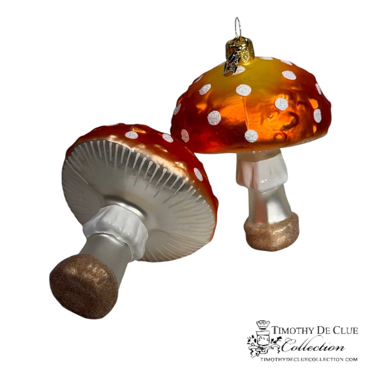PNW Orange Fly Agaric Mushroom -TDC Woodland Christmas Collection