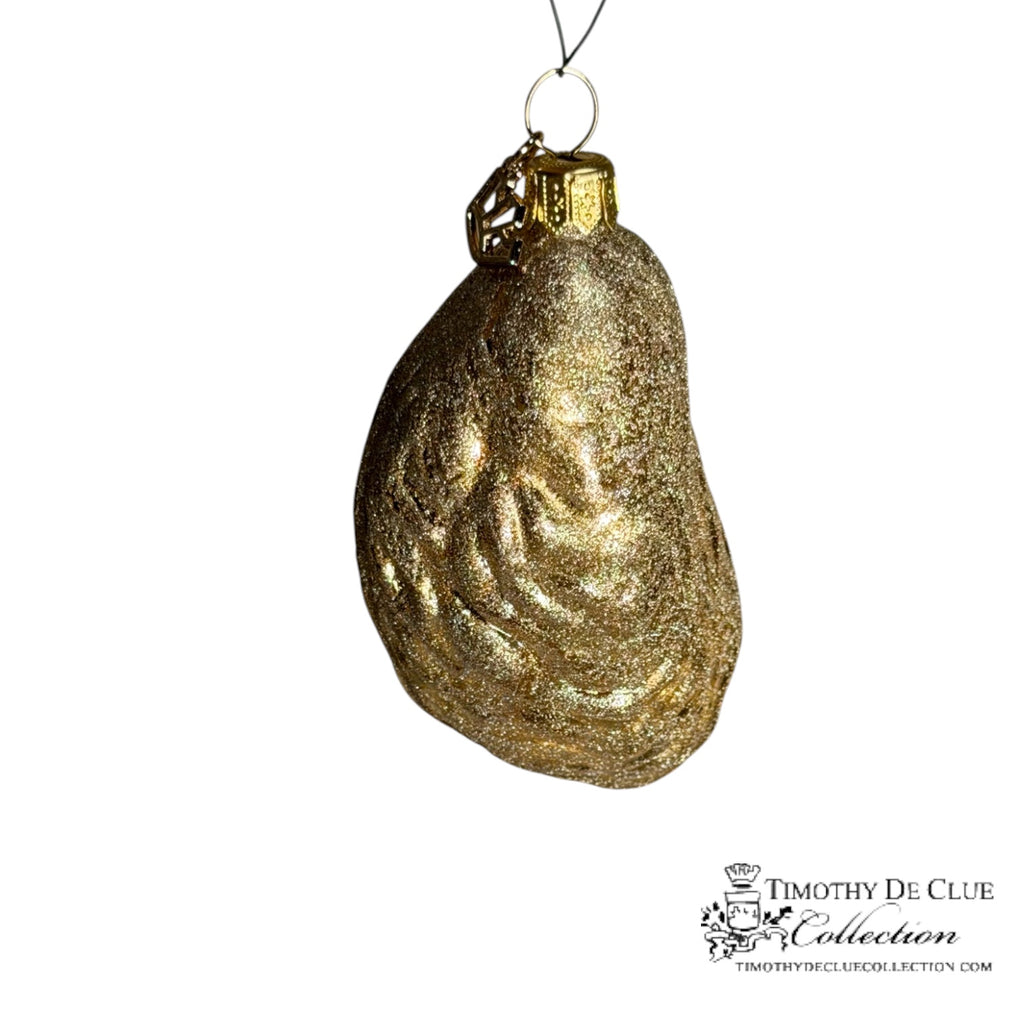 Gilded Champagne Oyster -TDC Sealife Christmas Collection