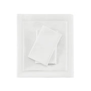 Pima Cotton Sateen 600 Thread Count Sheet Set, White KING