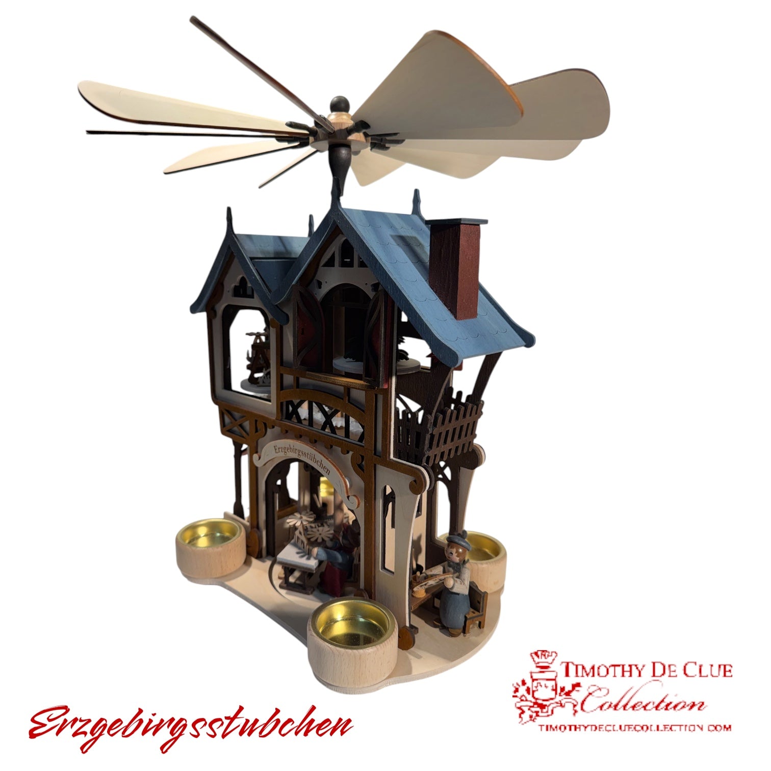 Erzgebirgsstubchen Factory Pyramiden Spinner -German Christmas Collection