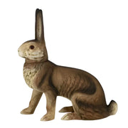 Sitting 15" Easter Hare Brown Vintage Inspired German Paper Mache