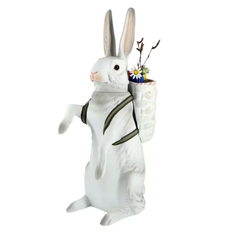 Tall Easter Hare Vintage Inspired German Paper Mache