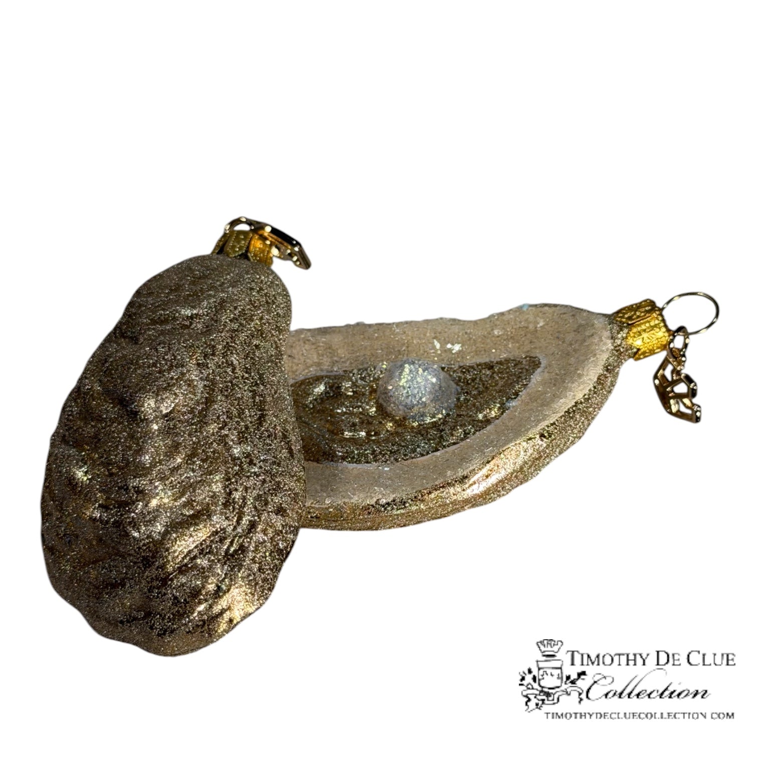 Gilded Champagne Oyster -TDC Sealife Christmas Collection
