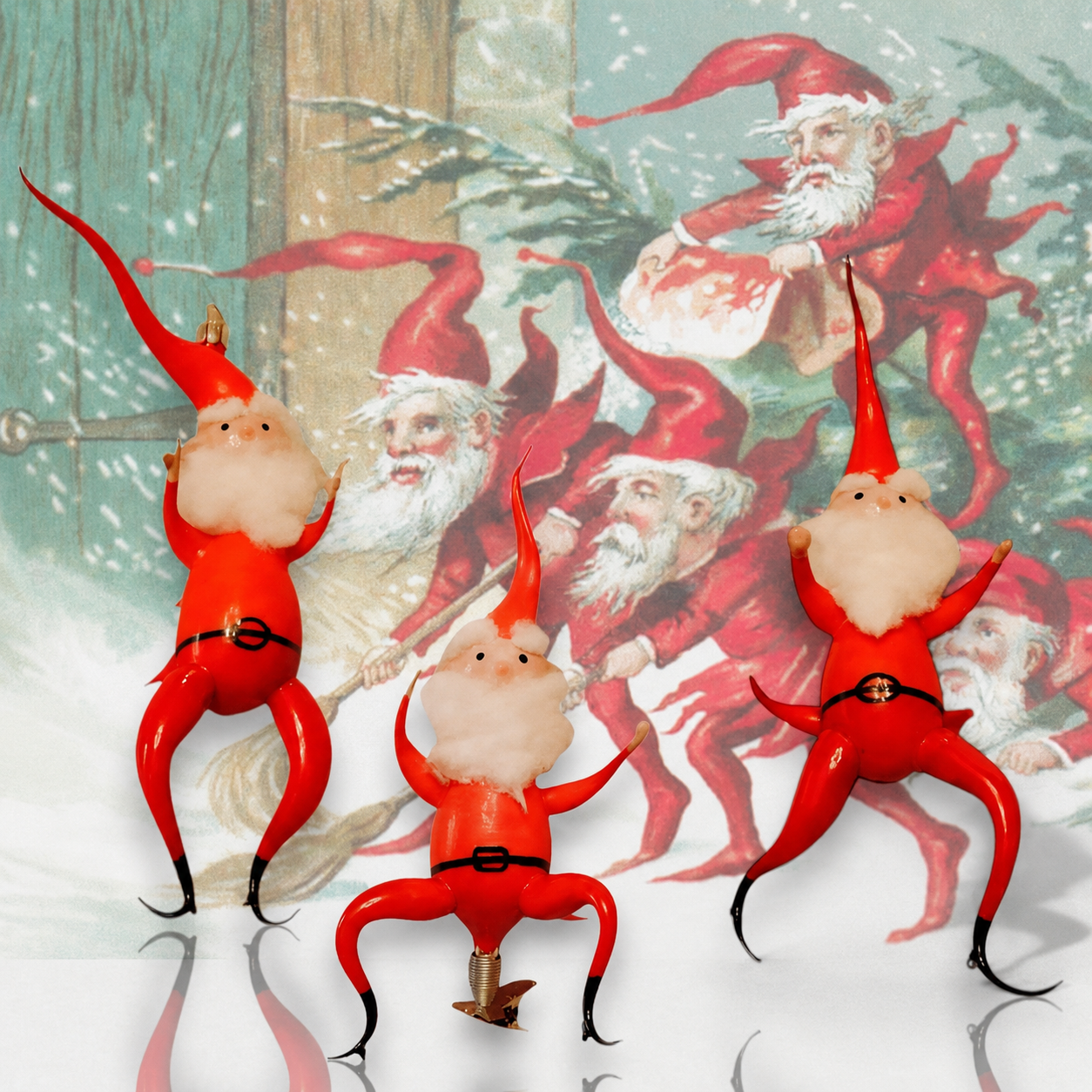 Free Blown Elf “Jingle” 7 in - Christmas Ornament WHLS