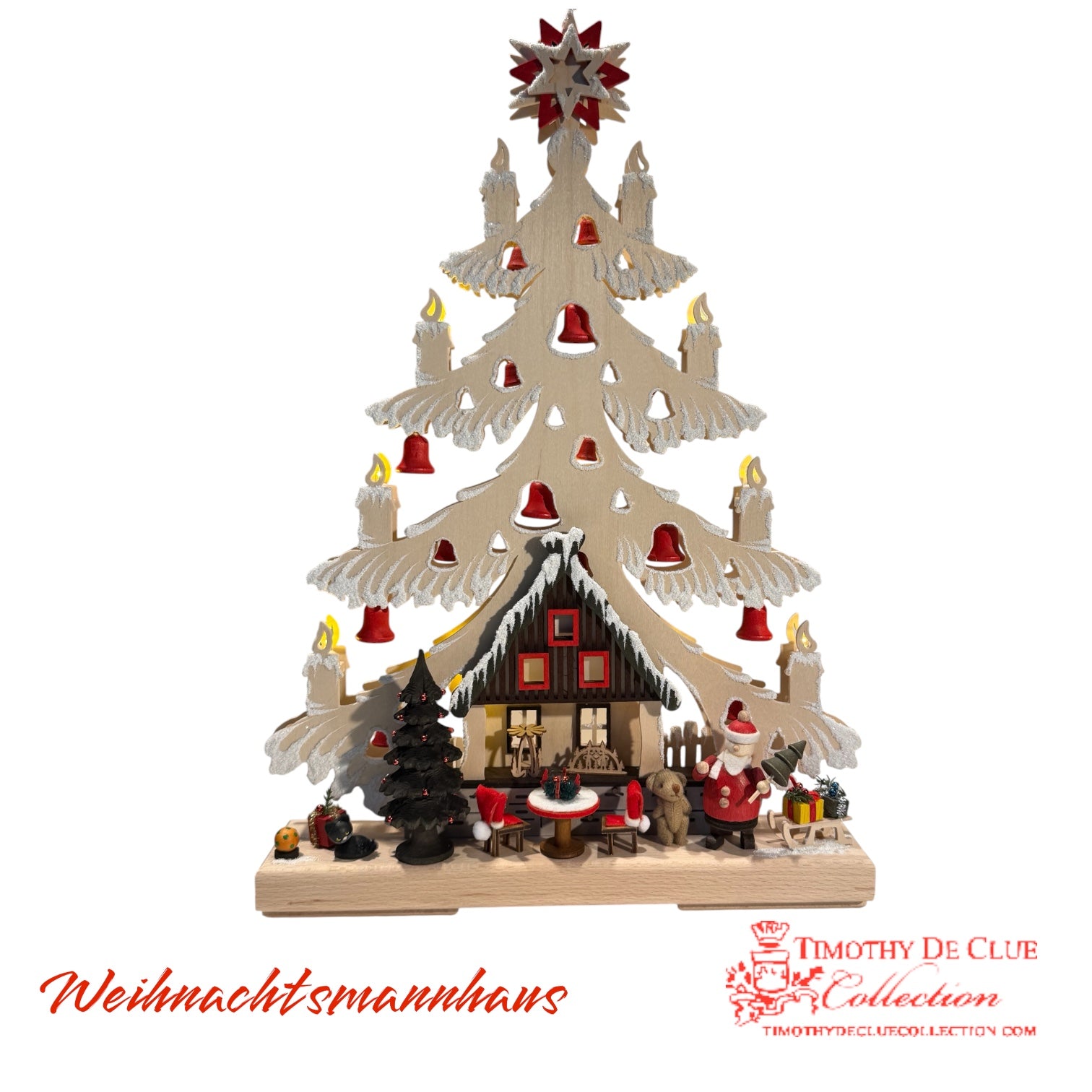 Weihnacchtsmannhaus Santa House Schwibbogen -German Christmas Collection