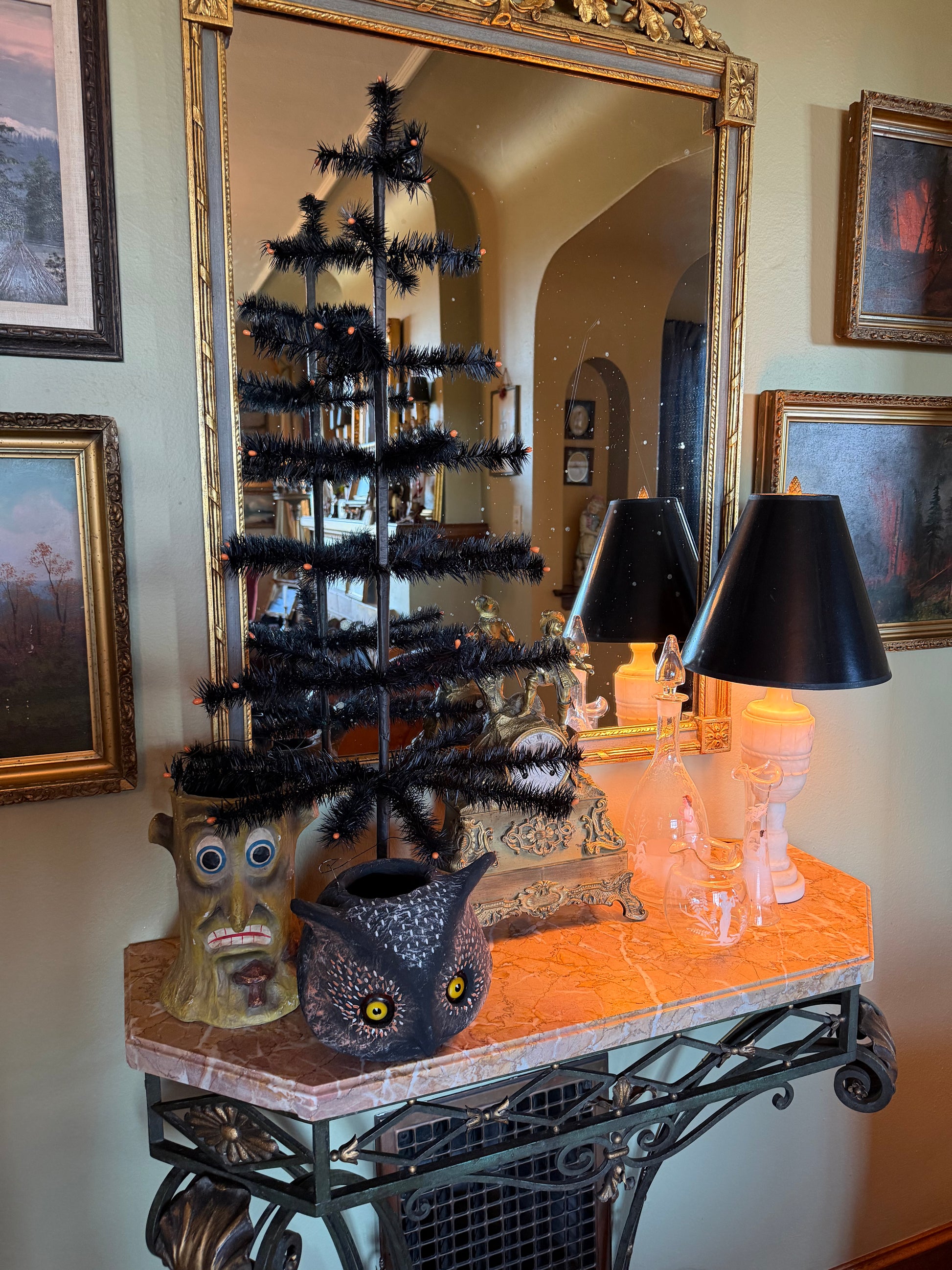 Black Feather Tree | Timothy De Clue Exclusive Halloween Collection