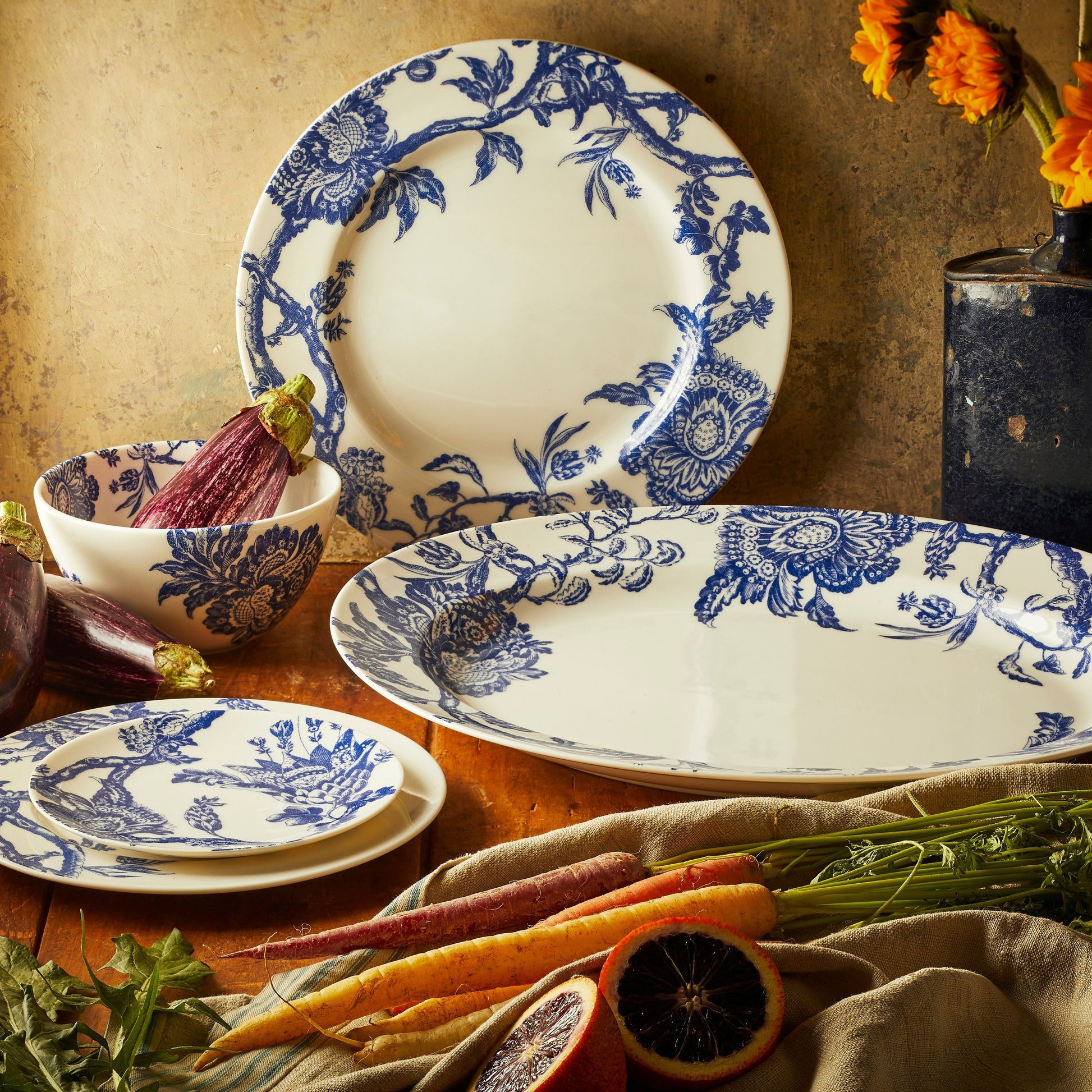 Arcadia Rimmed Oval Platter