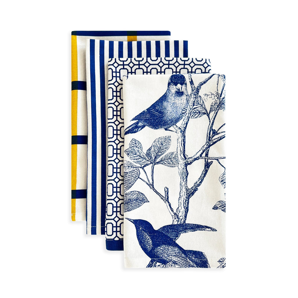 Pinstripe Dinner Napkins, Set of 4
