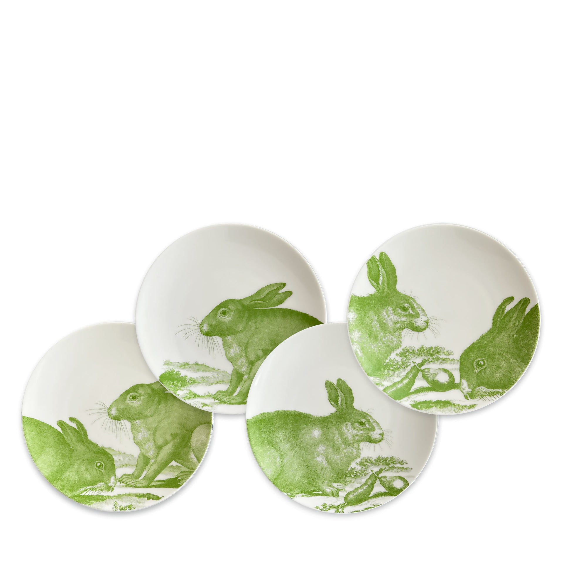 Bunnies Small Plates, Set of 4