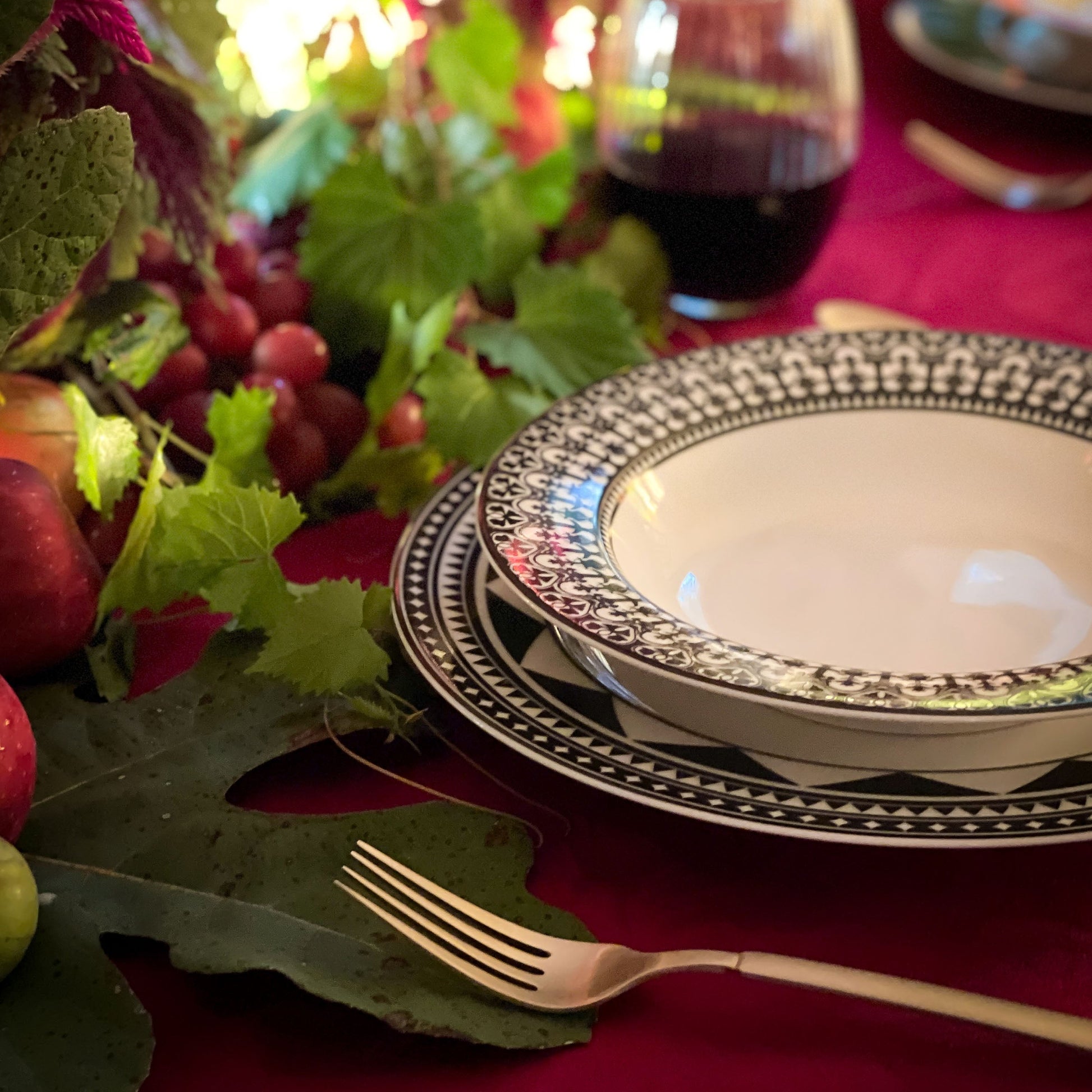 Fez Rimmed Dinner Plate