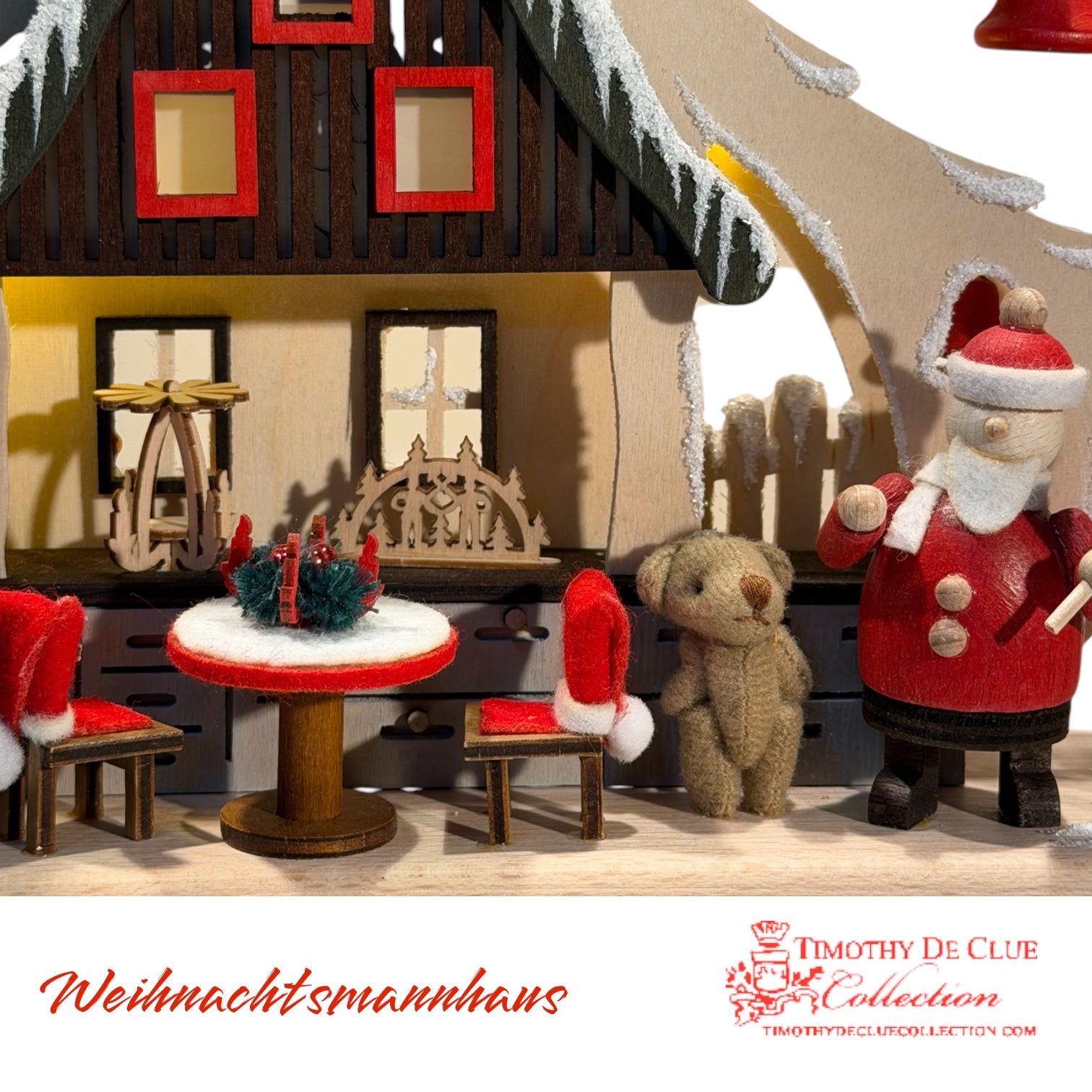 Weihnacchtsmannhaus Santa House Schwibbogen -German Christmas Collection