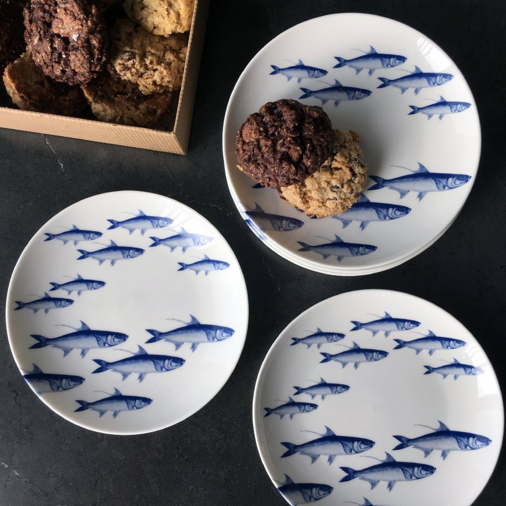 School of Fish Small Plates, Set of 4