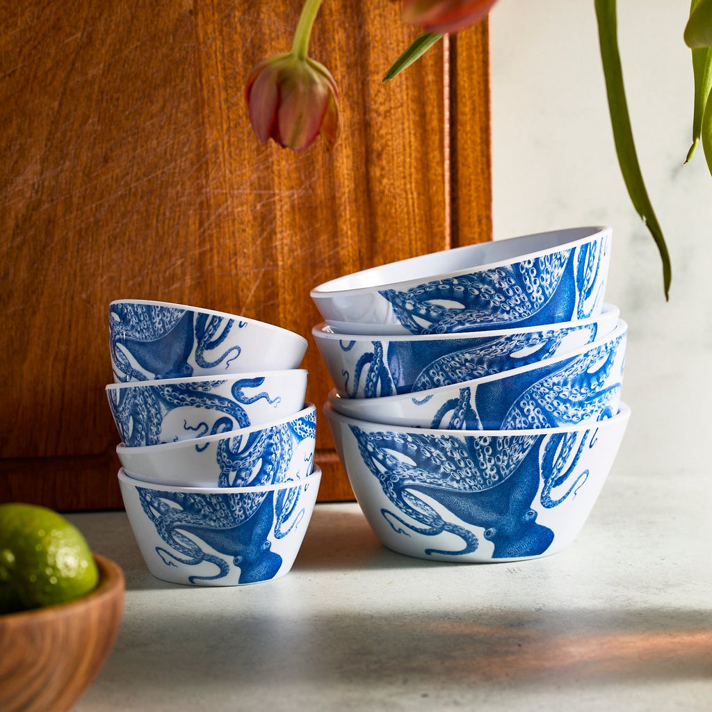 Lucy Melamine Snack Bowls, Set of 4