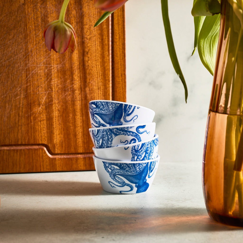 Lucy Melamine Snack Bowls, Set of 4