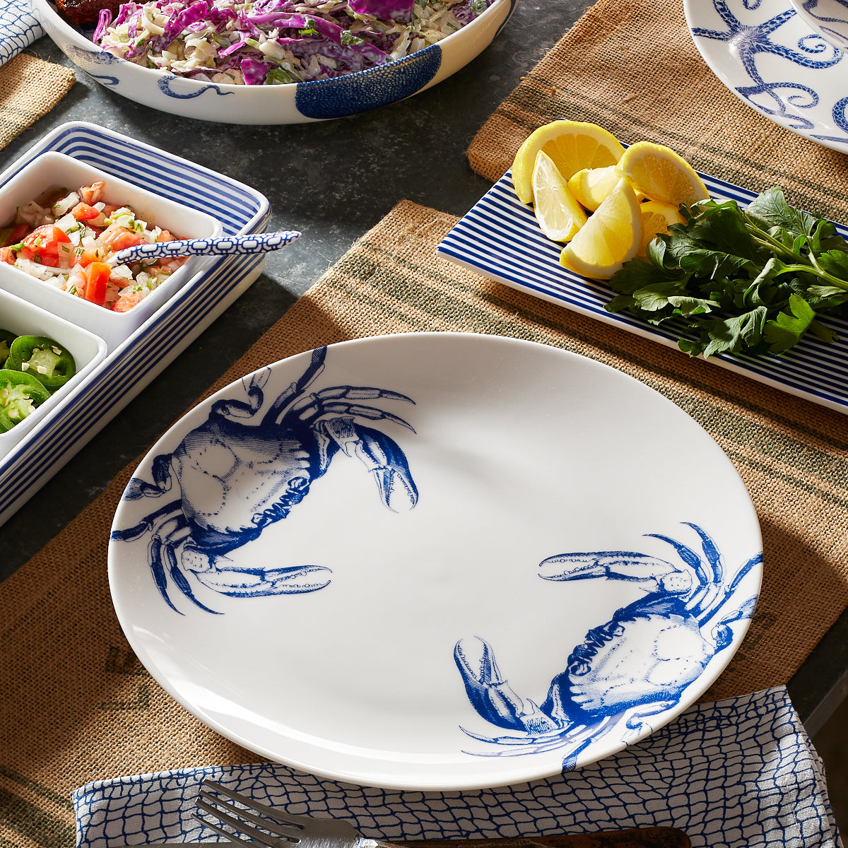 Crab Coupe Dinner Plate
