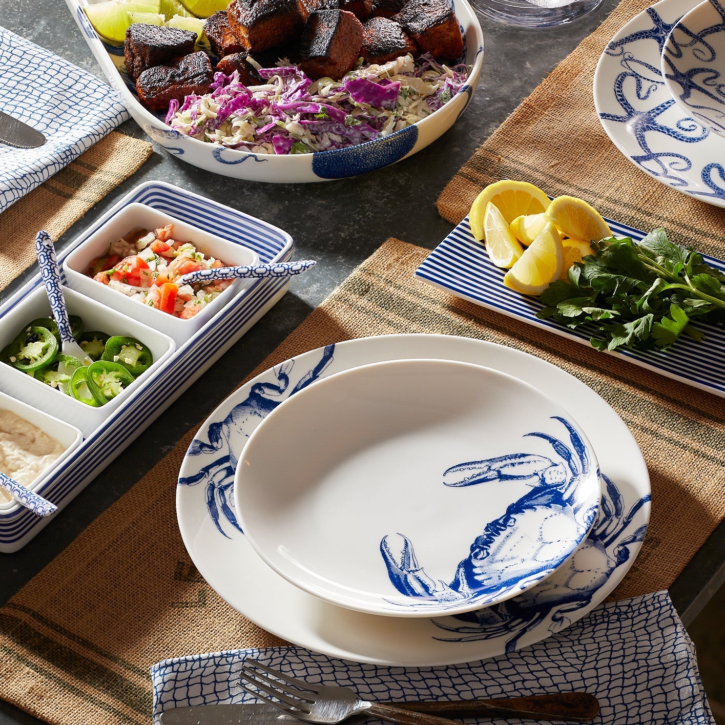 Crab Coupe Dinner Plate