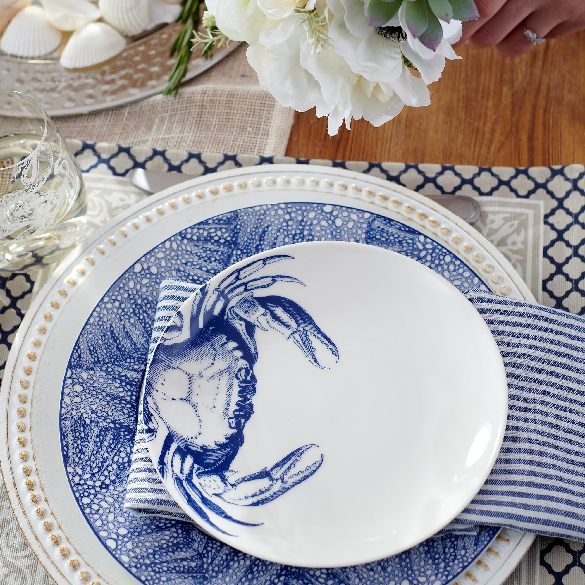 Crab Small Plates, Set of 4