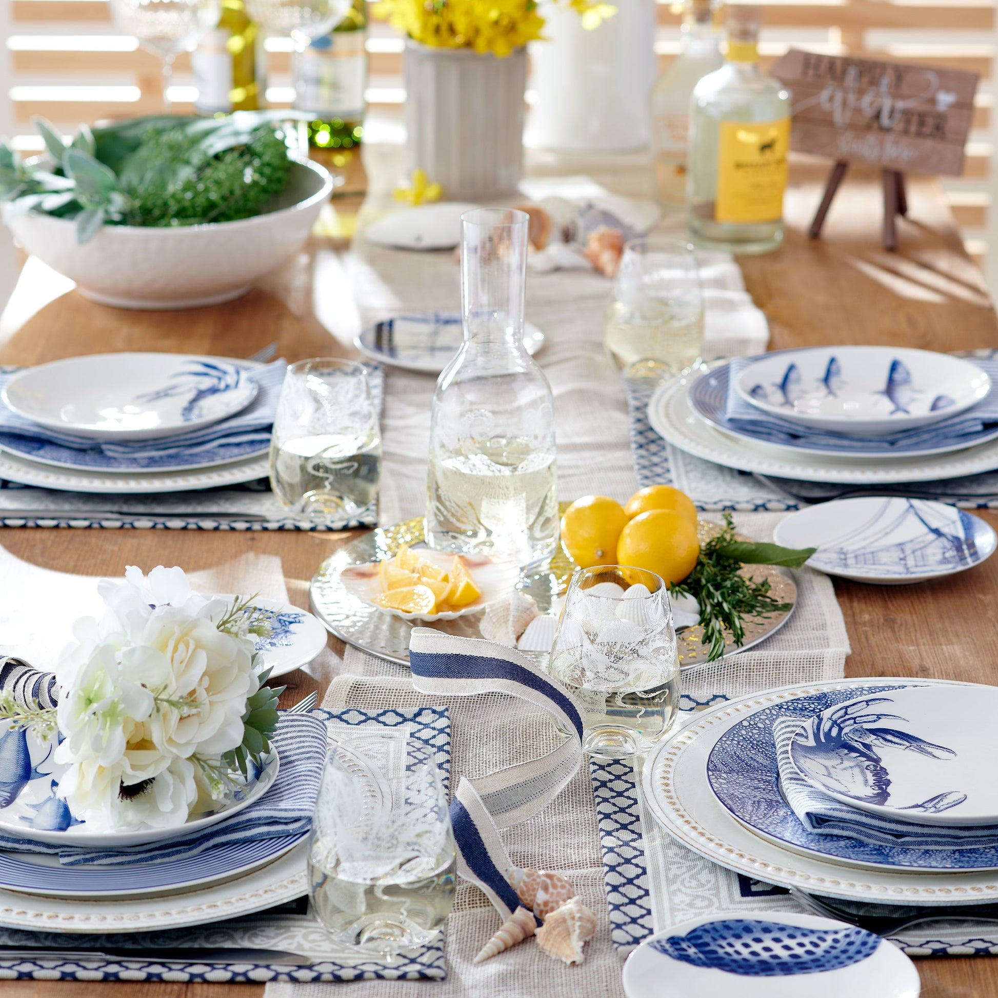 Crab Small Plates, Set of 4