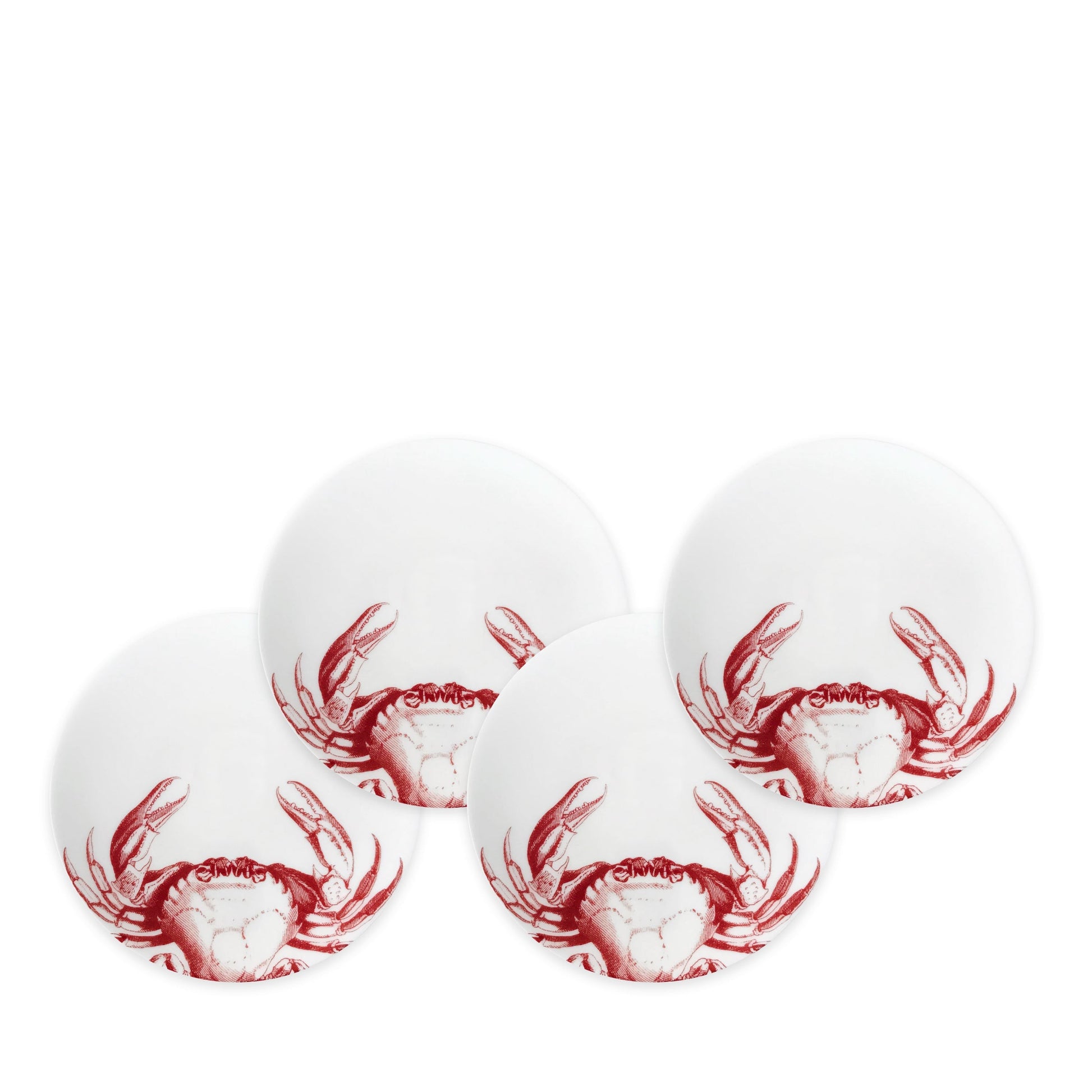Crab Small Plates, Set of 4