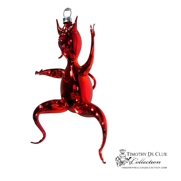 Free Blown “KRAMPUS”  5.5 in - Christmas Ornament