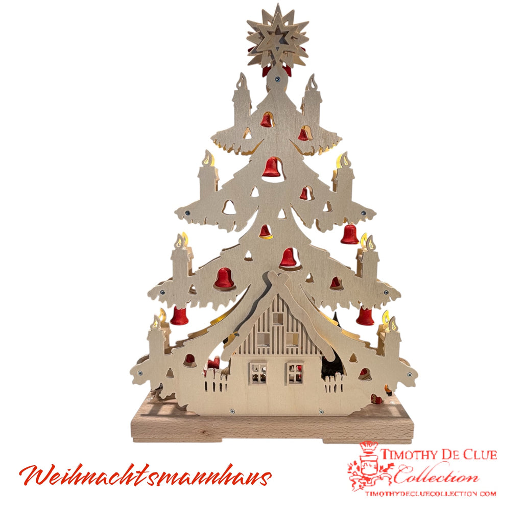 Weihnacchtsmannhaus Santa House Schwibbogen -German Christmas Collection