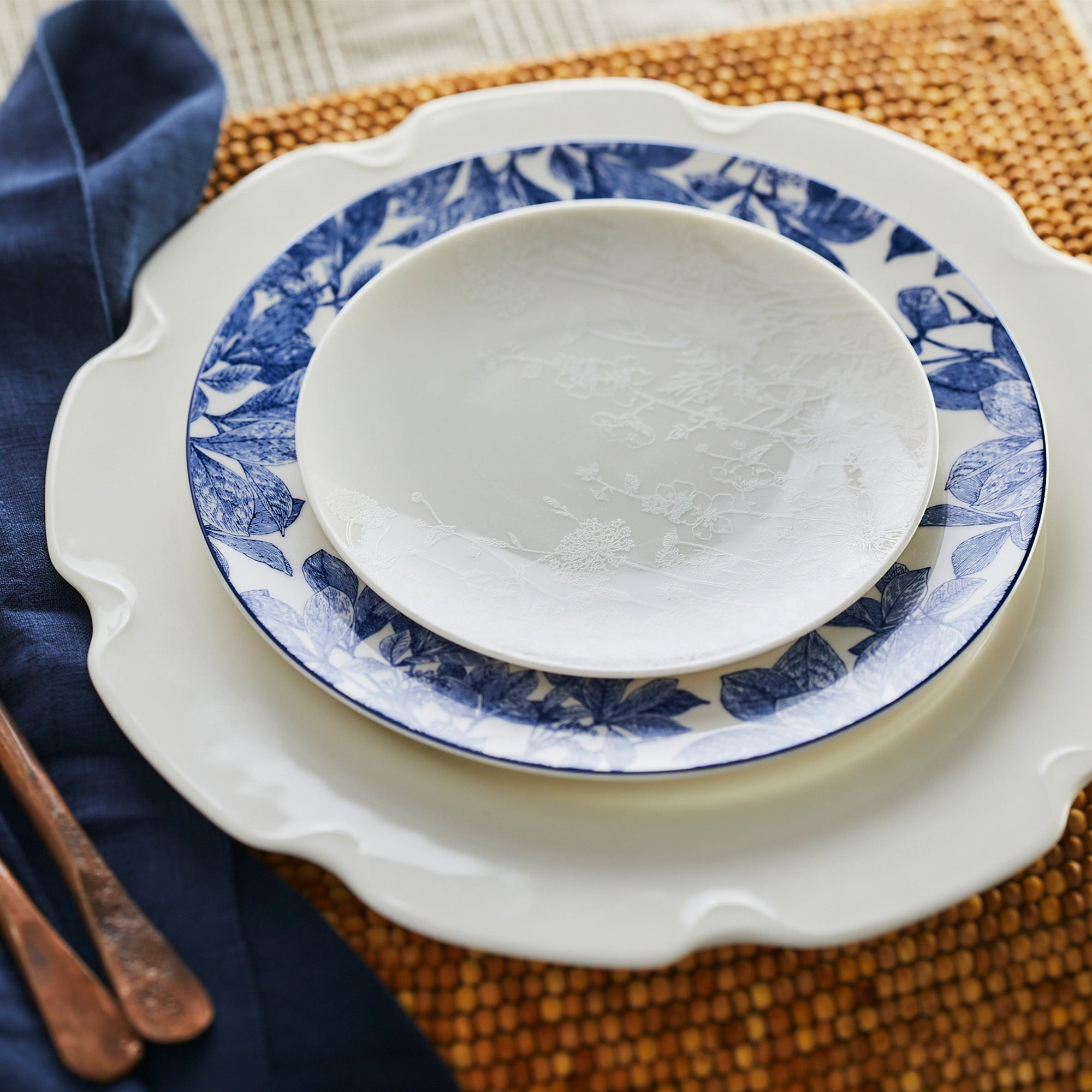 Grace White Dinner Plate