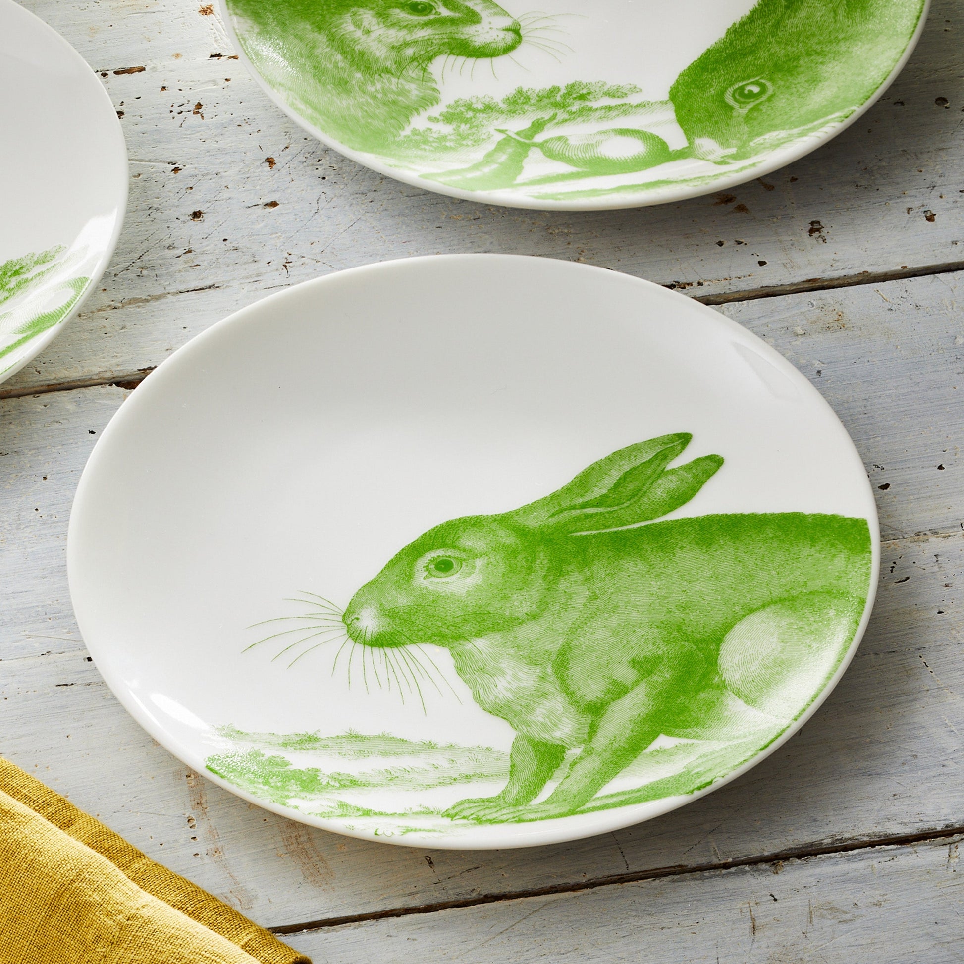 Bunnies Small Plates, Set of 4
