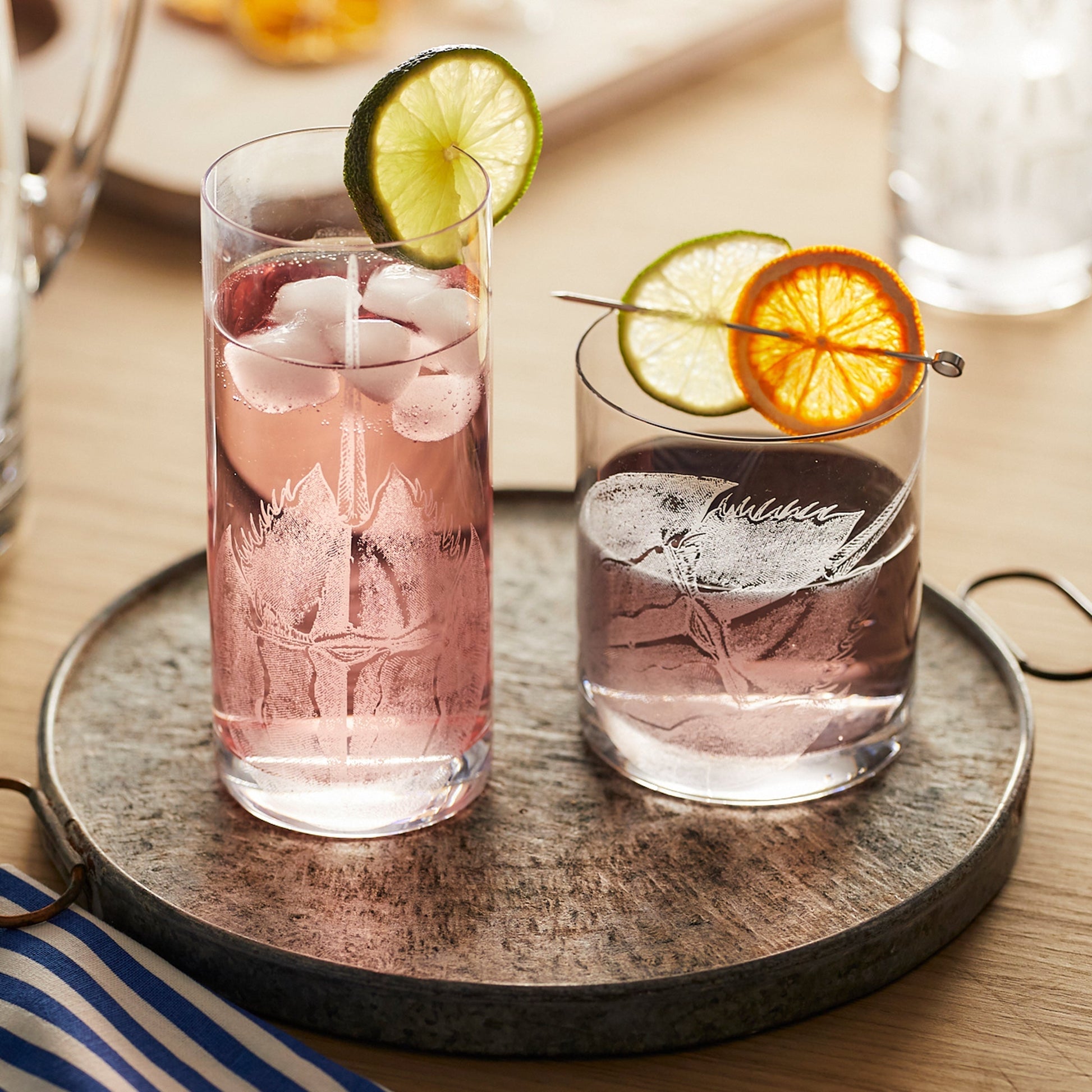 Horseshoe Crab Rocks Glasses, Set of 2