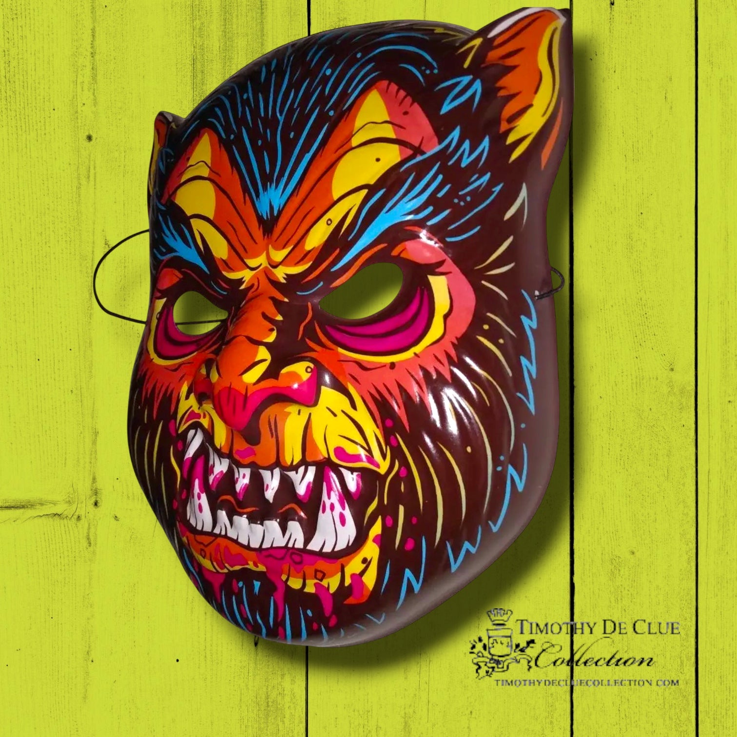 Vintage Inspired Rabid Werewolf Halloween Mask Decoration