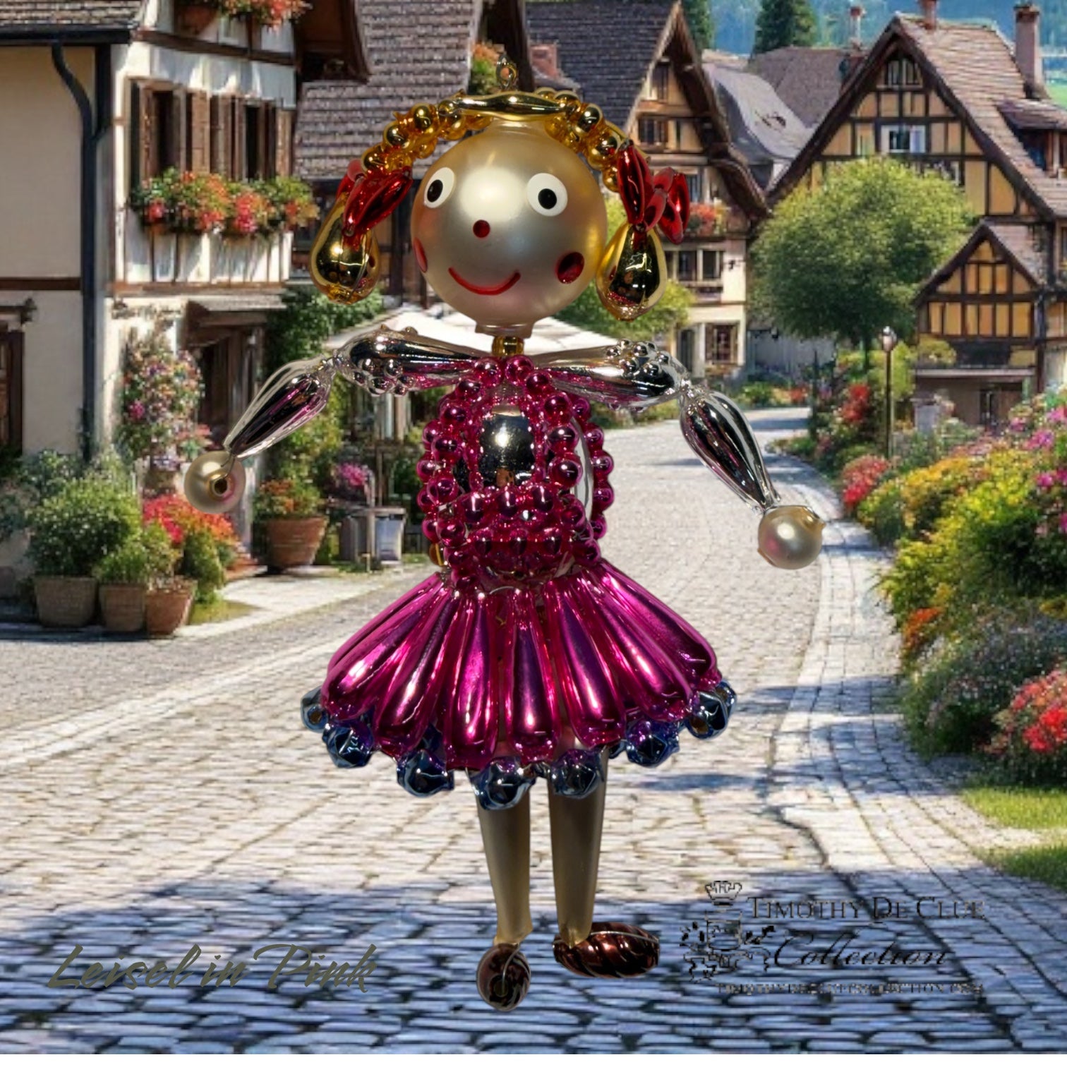 Liesel in Pink - De Clue Beaded Christmas Collection