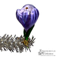 Crocus Clip Fleur Purple- | 3.25 in - Christmas Clip Ornament