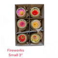 Fireworks Reflector- Set of 6 | Small 2.5 in - Antik Baubles Christmas Ornament