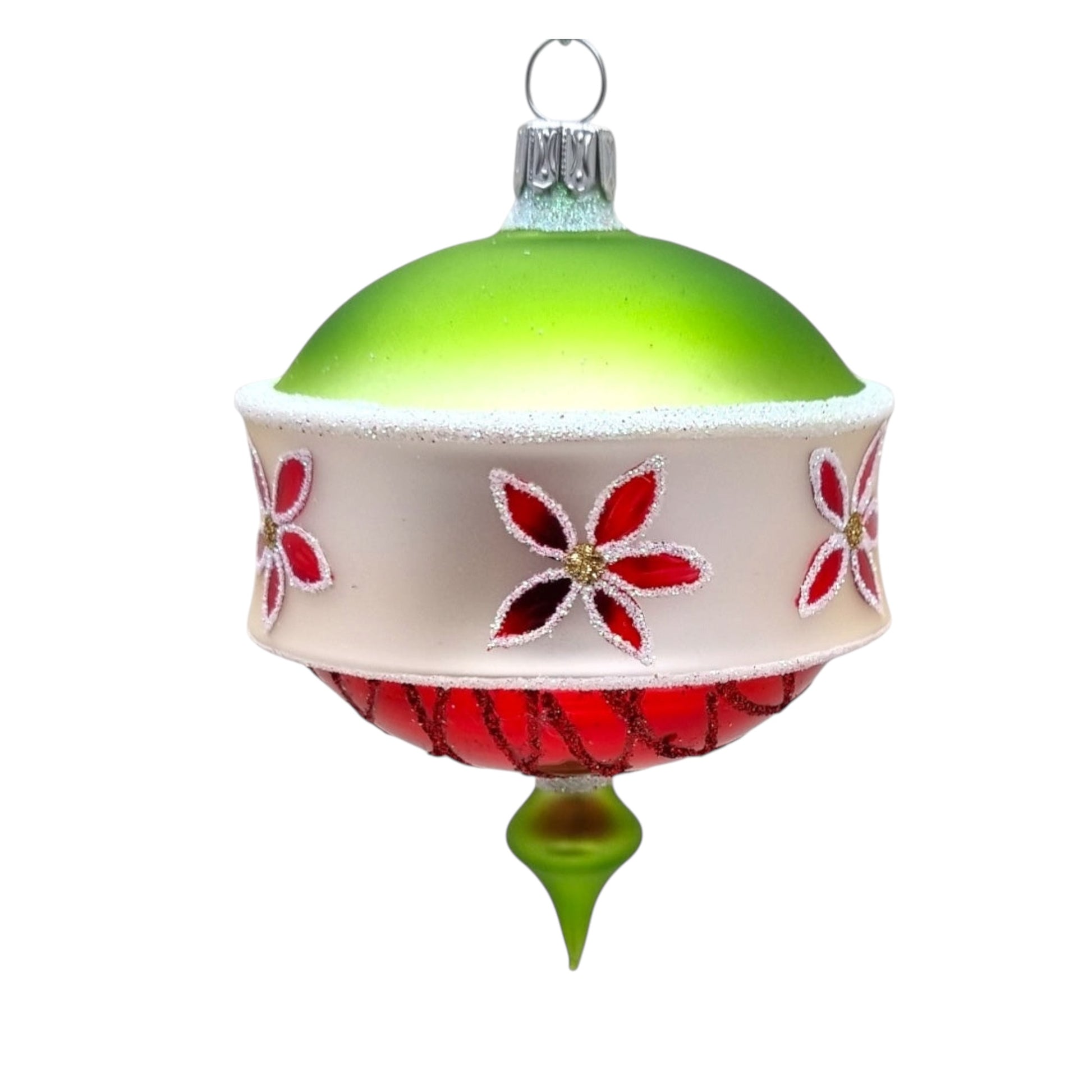Christmas Rose 3.25 in Drop- Antik Baubles Exclusive Christmas Ornament