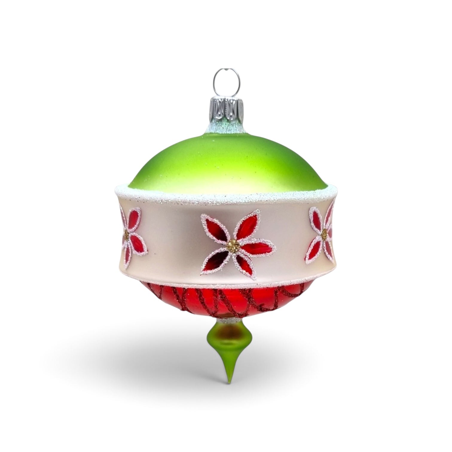 Christmas Rose 3.25 in Drop- Antik Baubles Exclusive Christmas Ornament