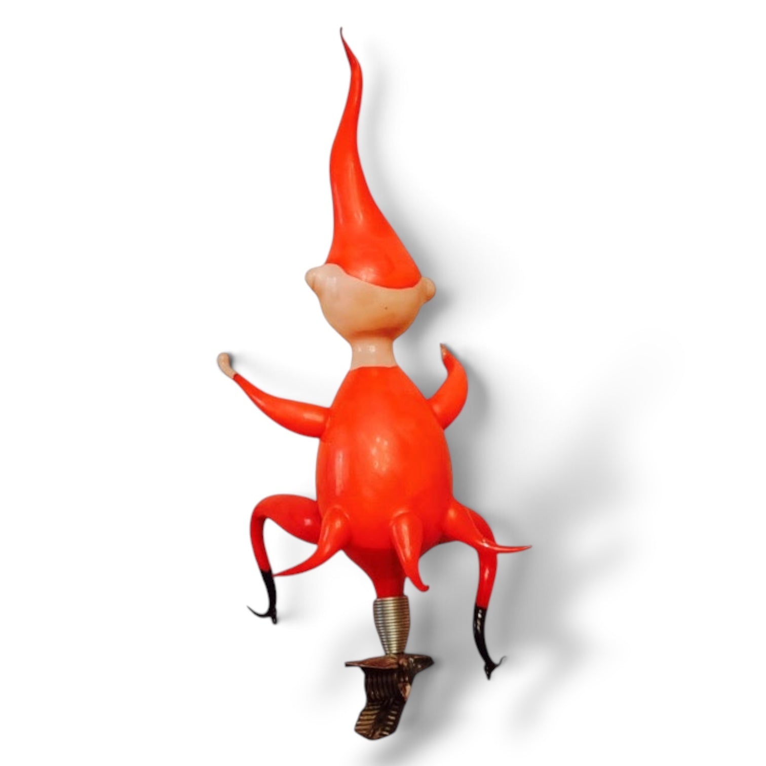 Free Blown Elf “Clang” 6 in clip on- Antik Baubles Christmas Ornament WHLS