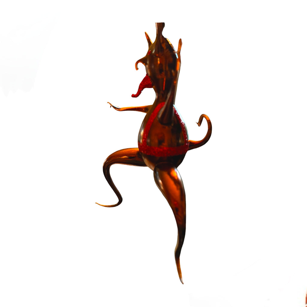 Free Blown Baron Von KRAMPUS Christmas Ornament