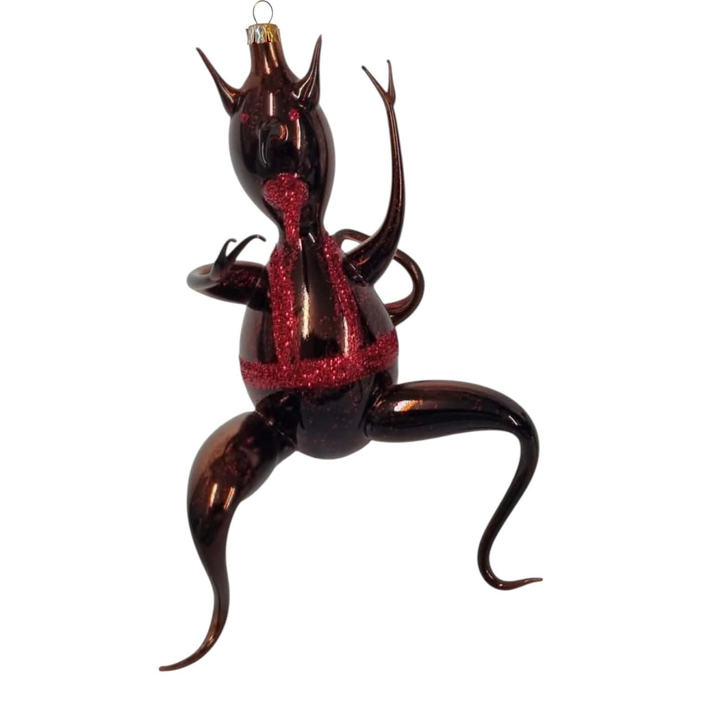 Free Blown Baron Von KRAMPUS Christmas Ornament