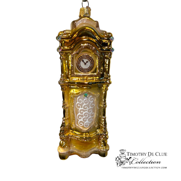 Traditional Golden Grandfather Clock