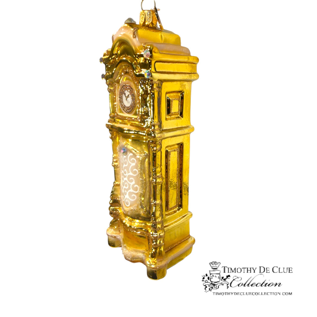 Traditional Golden Grandfather Clock