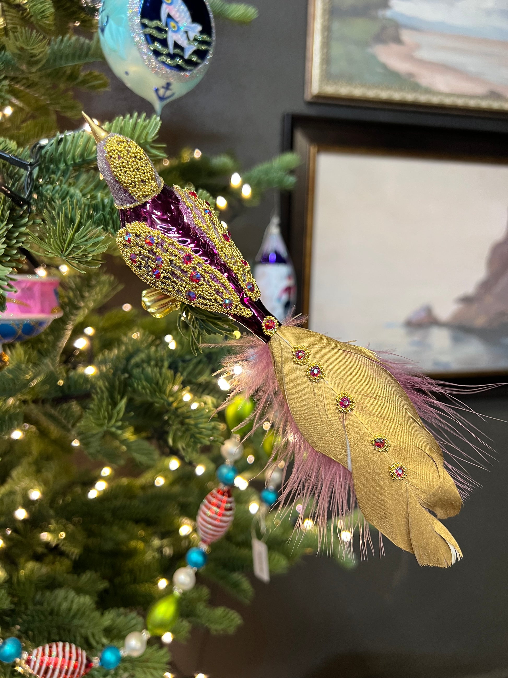 Sample B4 C Bird Clip / Christmas Ornament