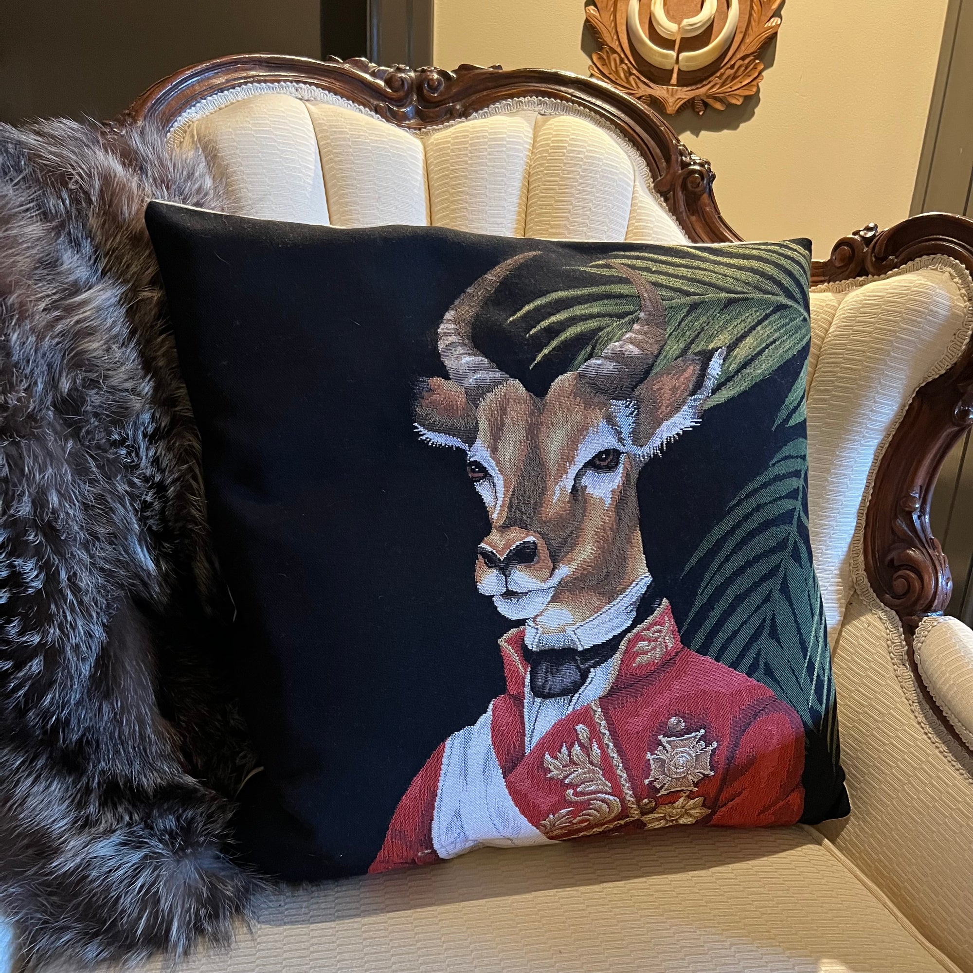 Decorative Pillow Okapi Safari Decor Timothy De Clue Collection 