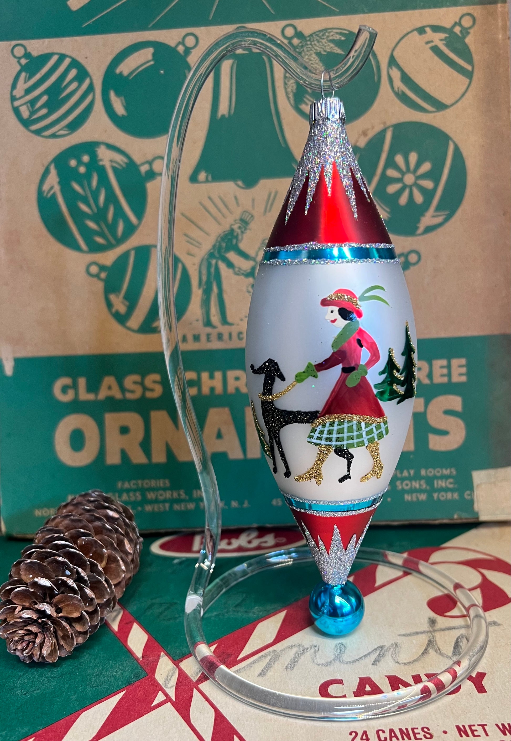 Acrylic Ornament Stand 8” - Christmas Collection