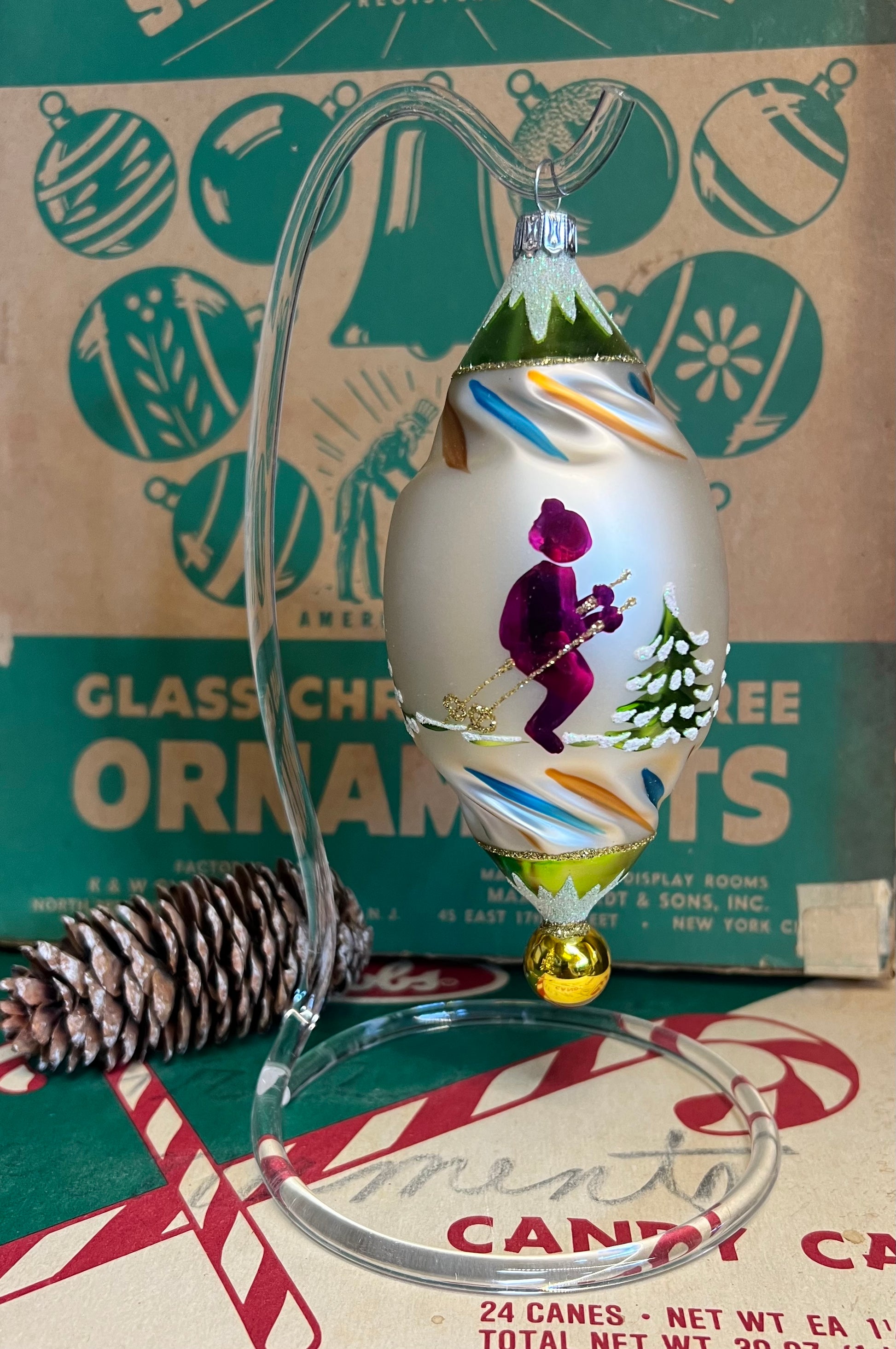 Acrylic Ornament Stand 8” - Christmas Collection