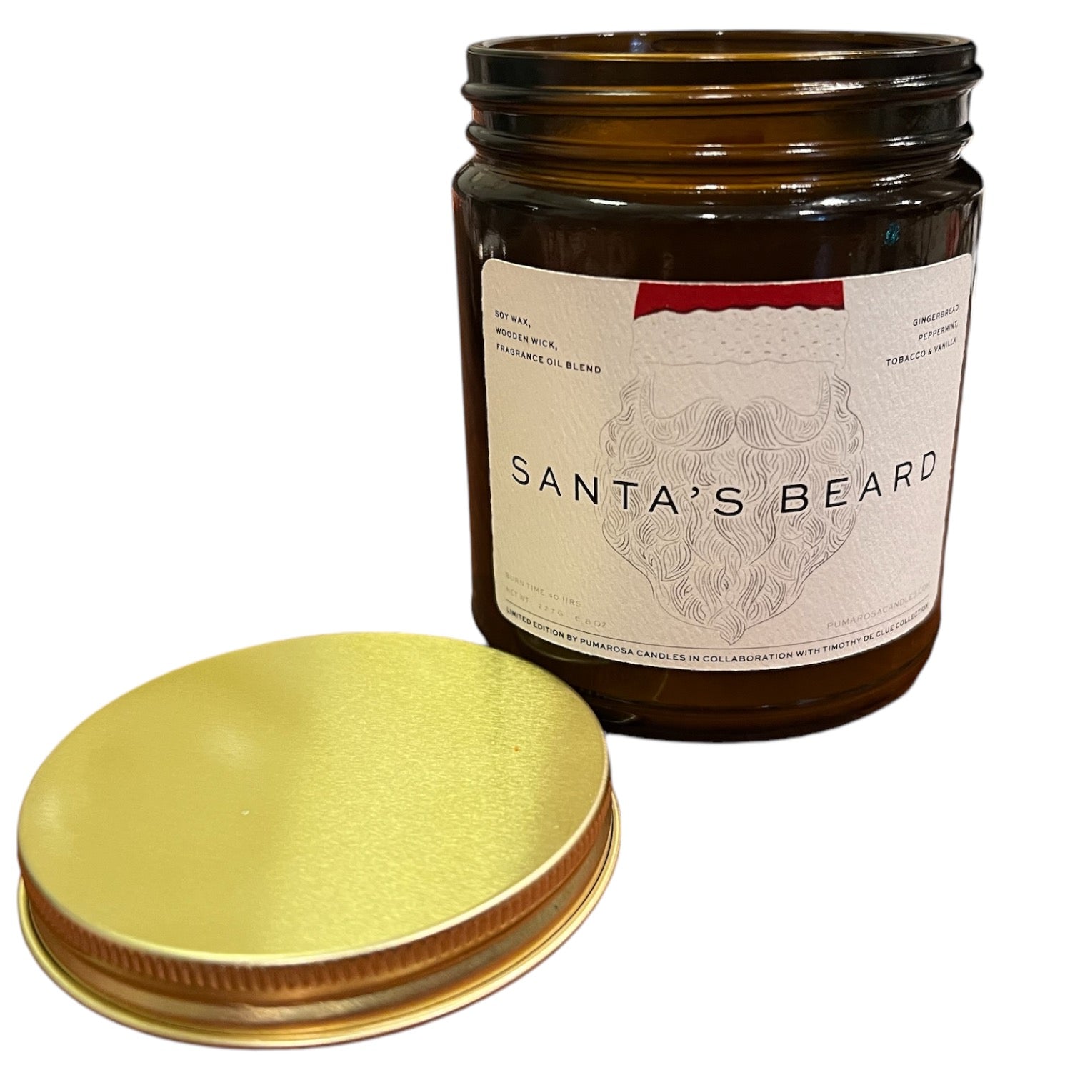 “Santa’s Beard” limited edition, scented candle by Pumarosa