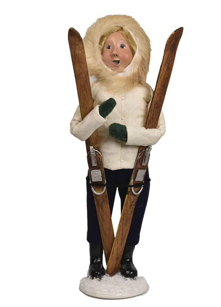 Byers Choice Caroler Apres Skiing Woman  -TDC Retro Christmas Collection