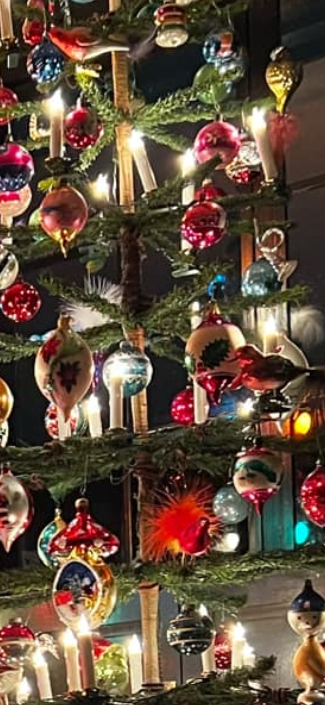 Feather Tree Green 36in - Antik Baubles Christmas Tree