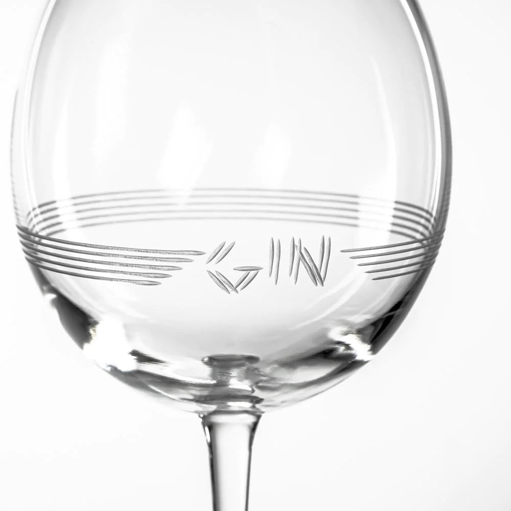 Deco Gin & Tonic Spritz Balloon Goblet - Pair Set of 2