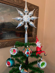 Mod Star Topper Silver - Christmas Tree Topper