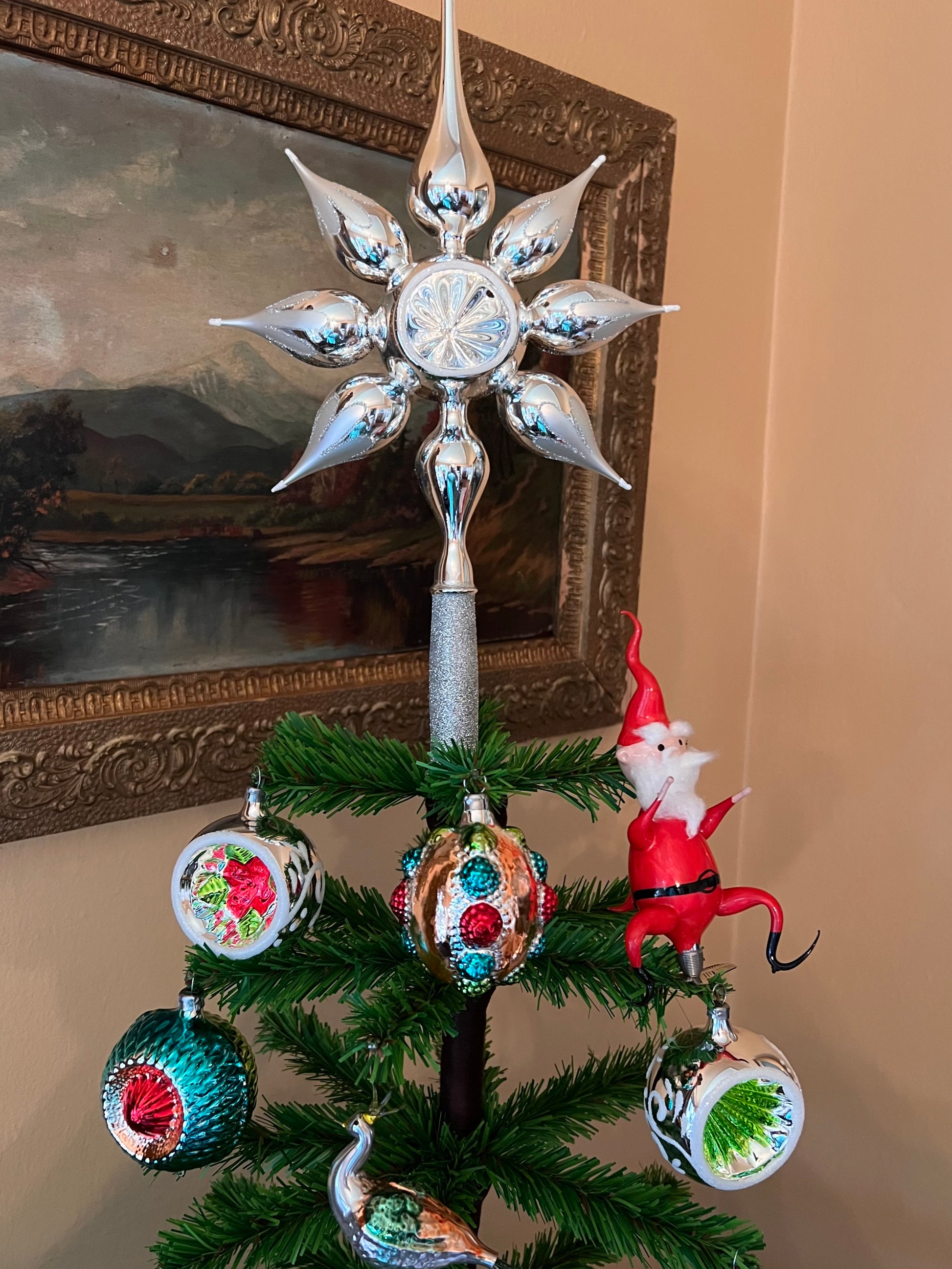 Mod Star Topper Silver - Christmas Tree Topper